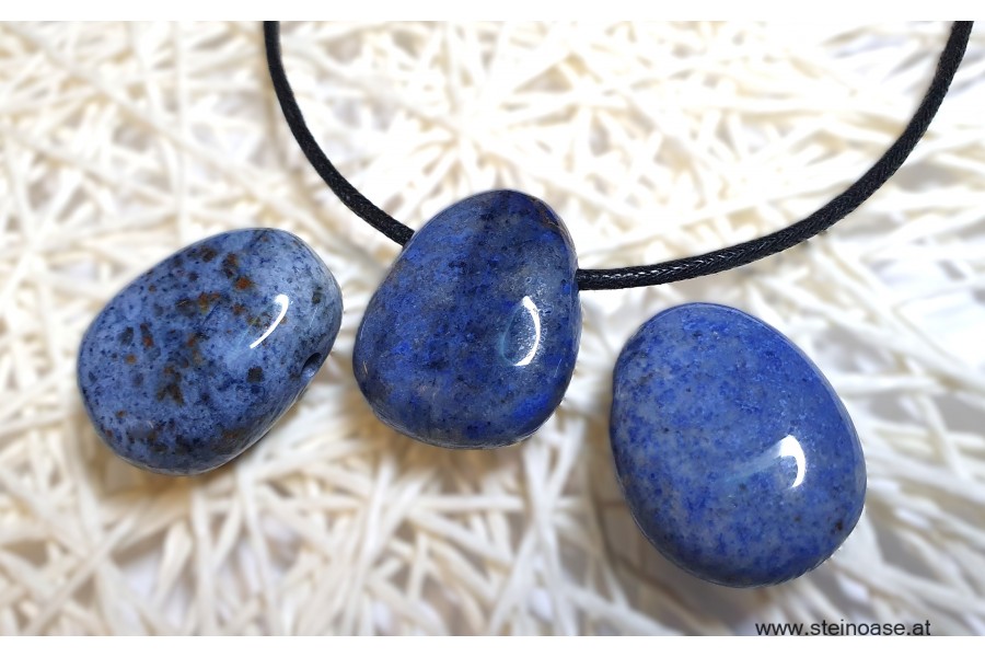 Anhänger Dumortierit gebohrt